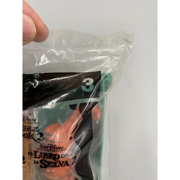2002 2003 McDonald's Happy Meal Toy The Jungle Book 2 Shere Khan Tiger #3 SEALED - Picture 3 of 5